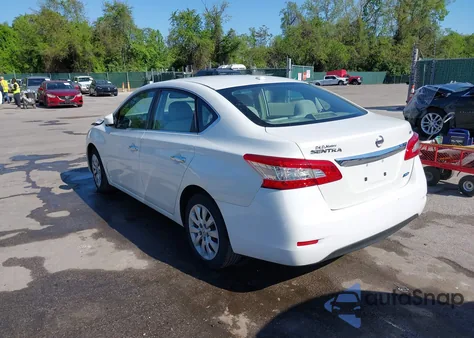 2013 Nissan Sentra Sv z USA, uszkodzony, nr VIN 3N1AB7AP2DL732614